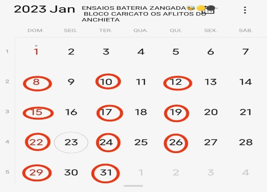 Ensaios: Bloco Caricato Aflitos do Anchieta