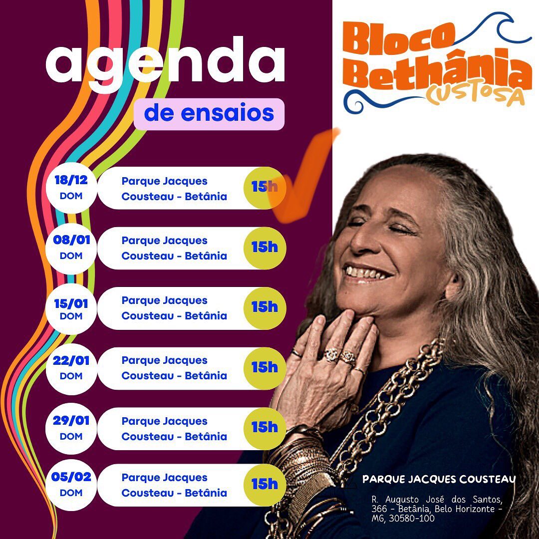 Ensaios: Bloco Bethânia Custosa 2023