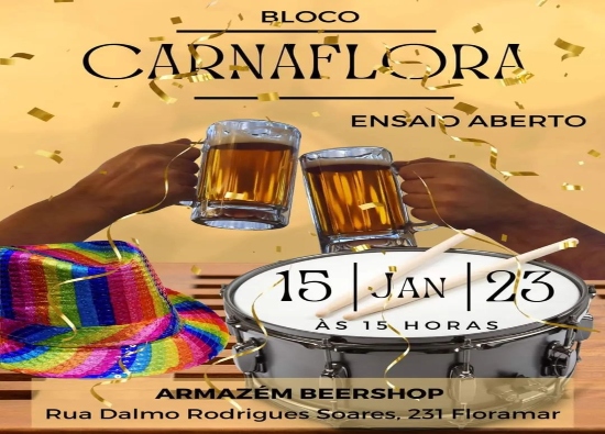 Ensaio aberto - Bloco Carnaflora 2023