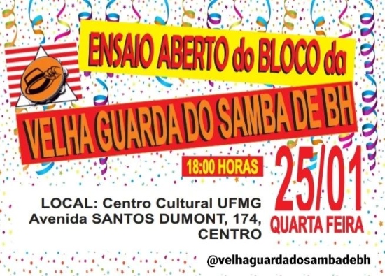 Ensaios: Bloco Velha Guarda do Samba