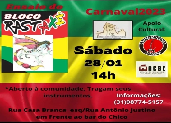 Ensaios: Bloco Rastaxé