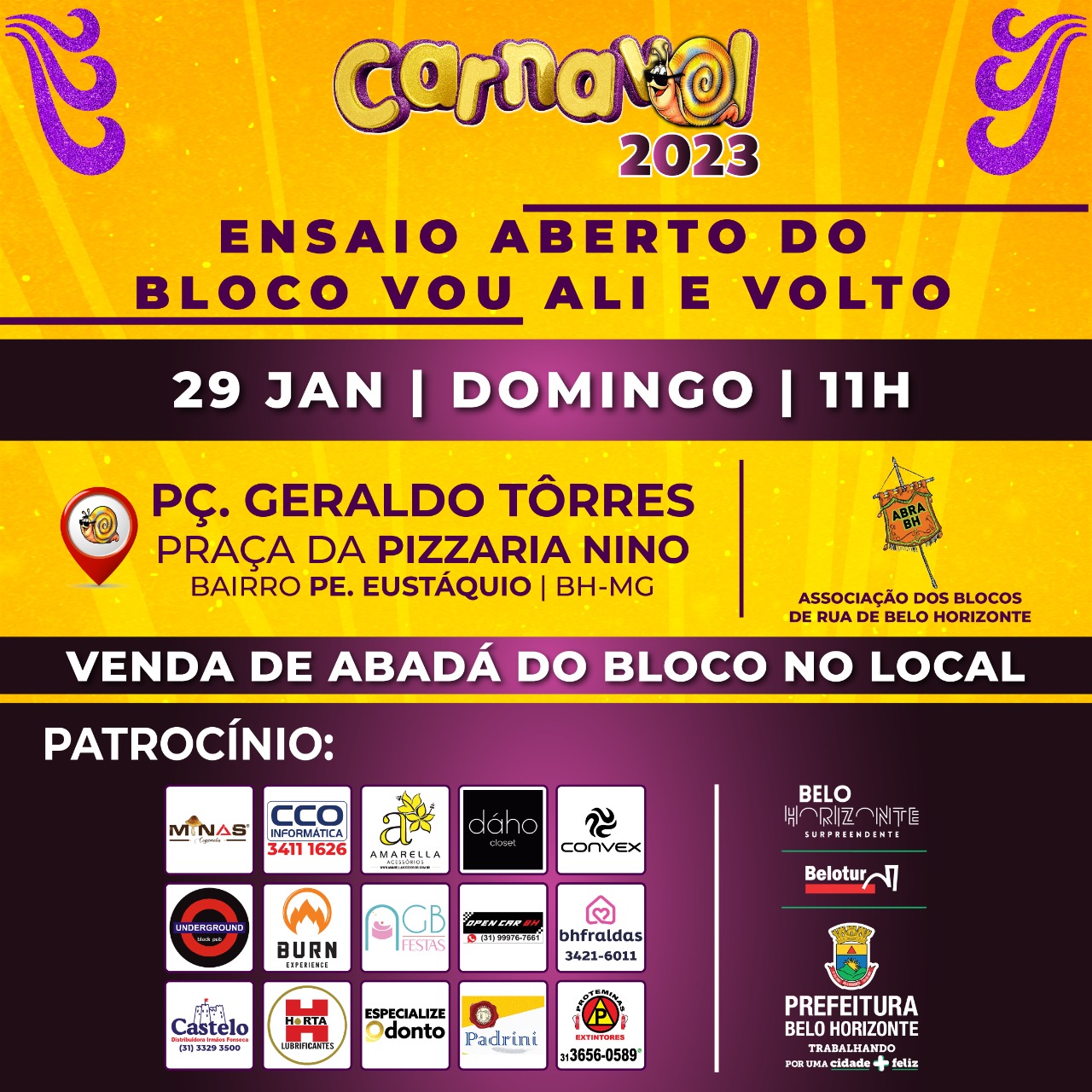 Ensaio aberto: Bloco Vou Ali e Volto 2023