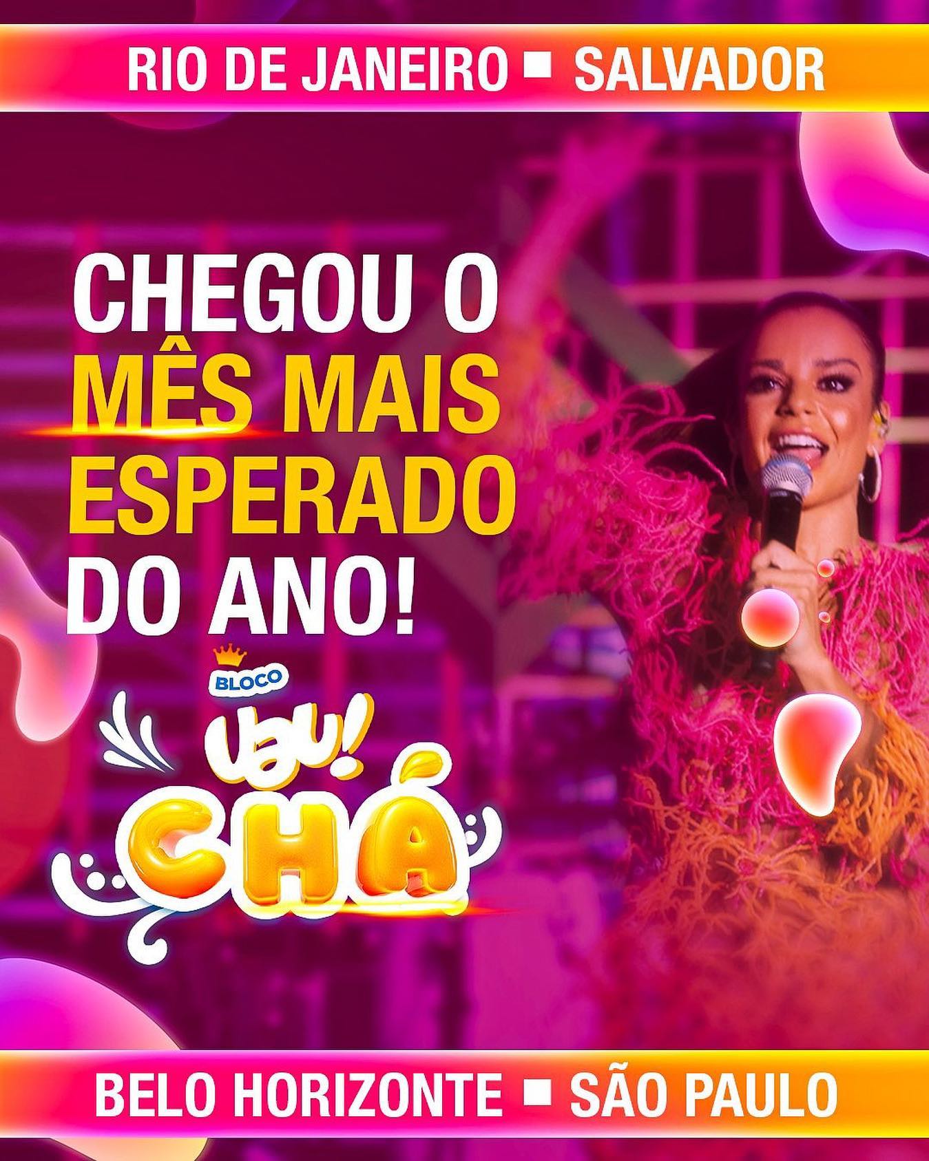 Reprodução Instagram Festa: Bloco Uau Chá com Ousadia