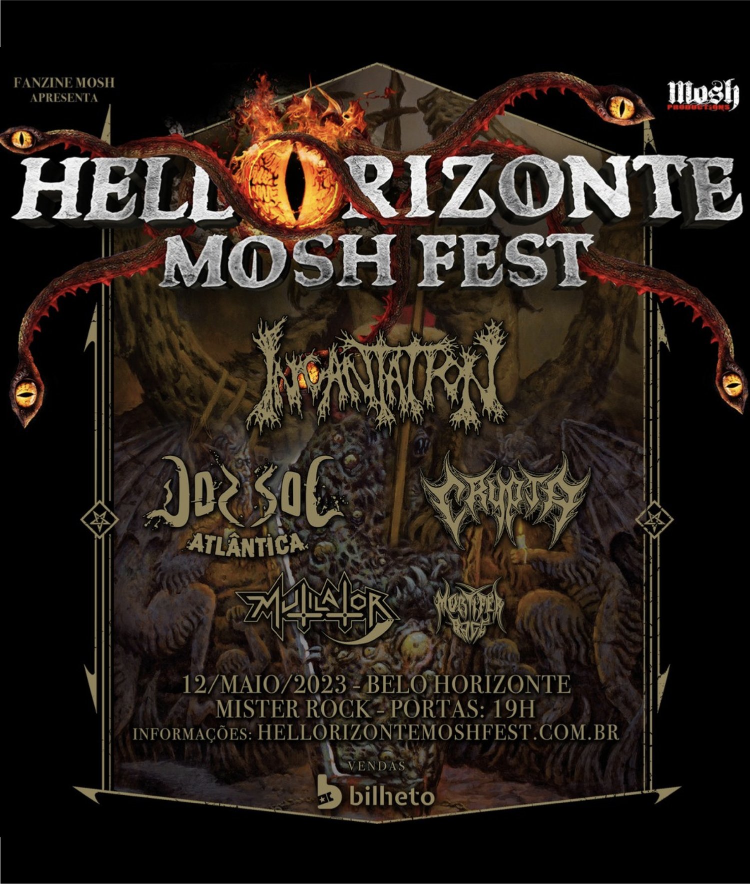 Reprodução Instagram Hell' orizonte Mosh Fest