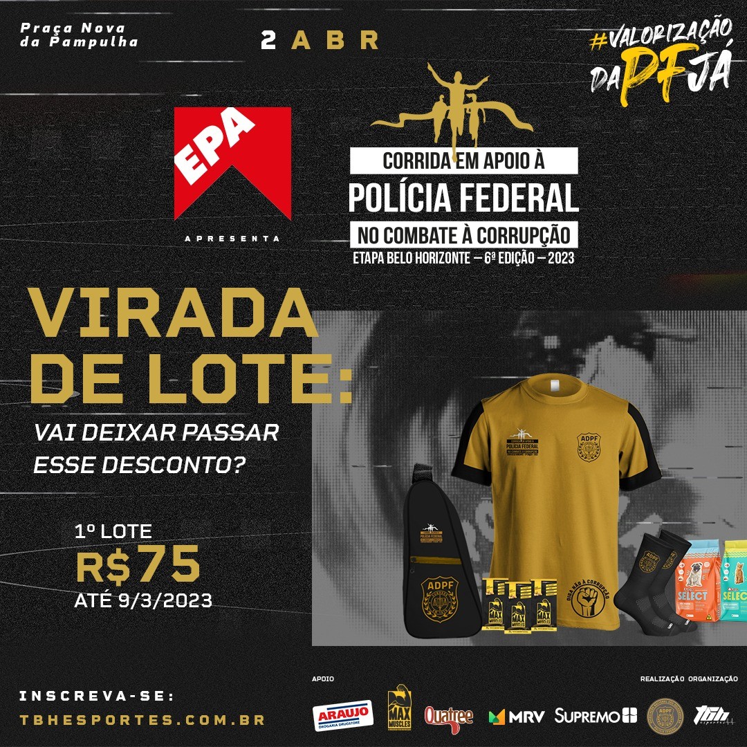 Reprodução Instagram Corrida em Apoio à Polícia Federal no Combate à Corrupção