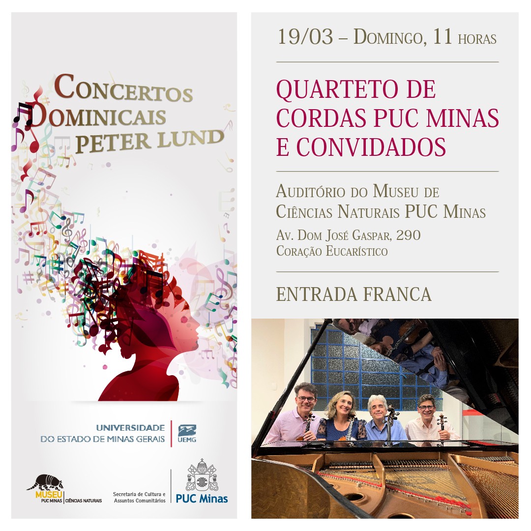 "Concertos Dominicais Peter Lund"| Museu de Ciências Naturais - PUC Minas