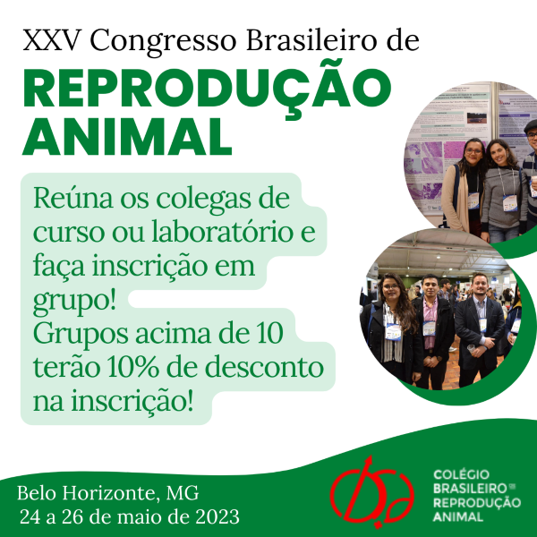 XXV Congresso Brasileiro de Reprodução Animal 2023