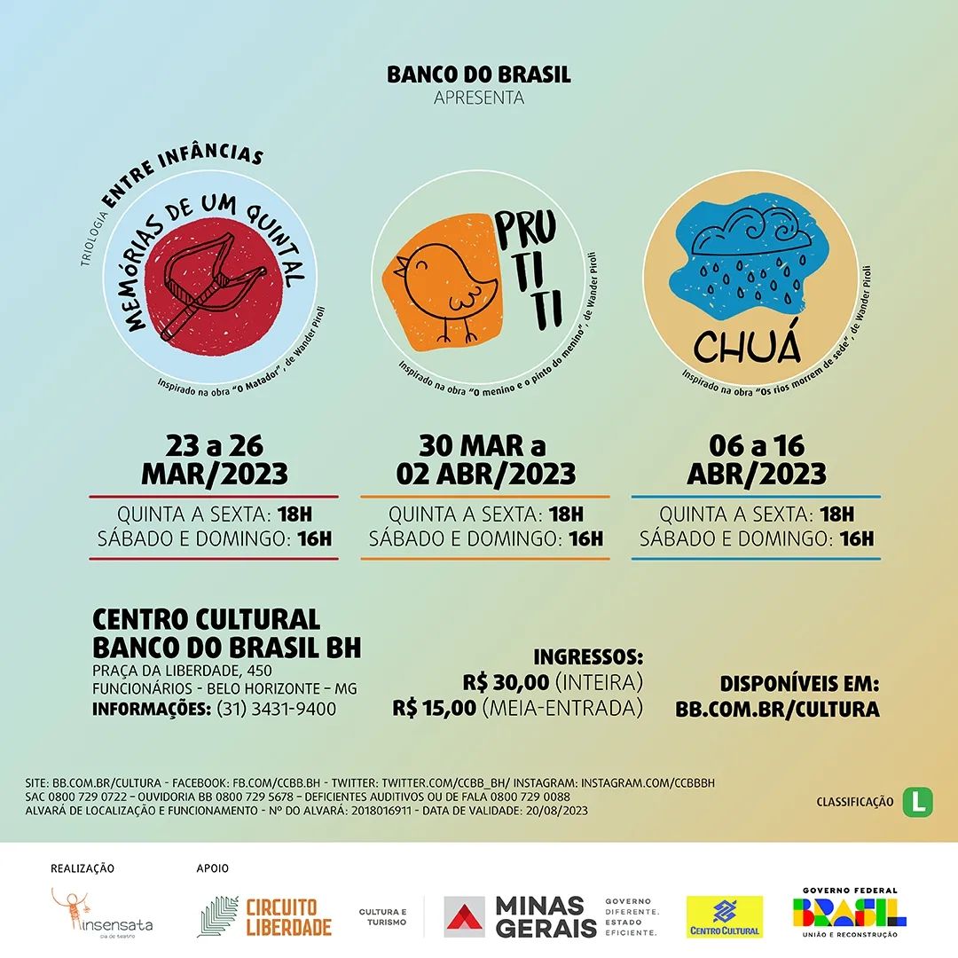 Triologia: "Entre Infâncias" - Insensata Cia de Teatro 