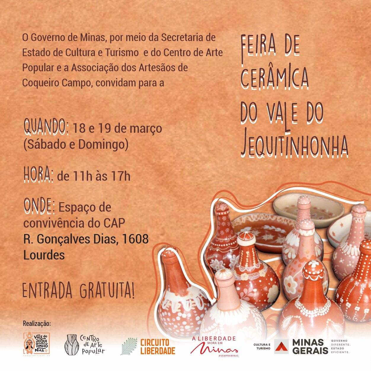 Feira 'Cerâmica do Vale do Jequitinhonha'