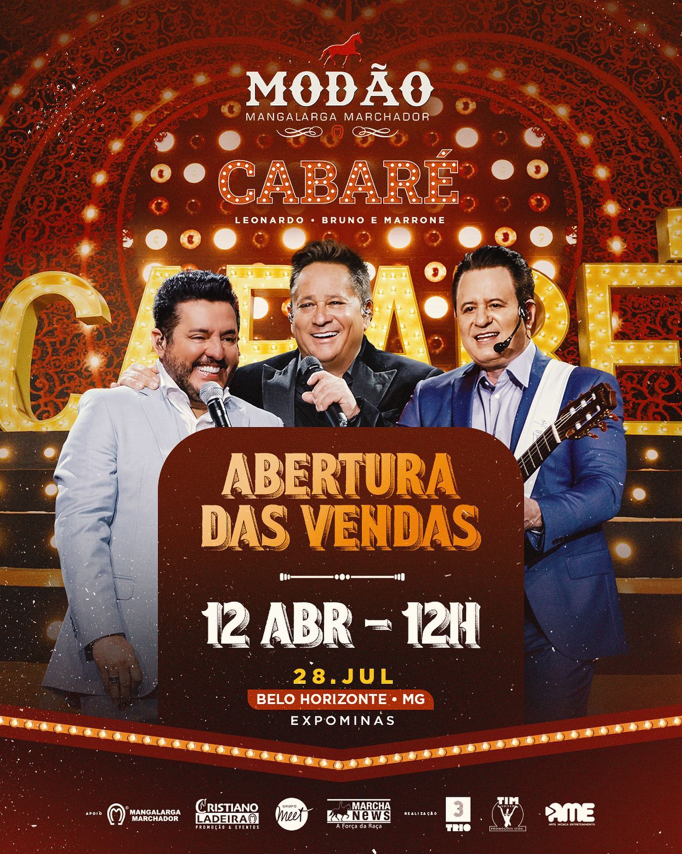 Show: "Cabaré" com Leonardo e Bruno & Marrone
