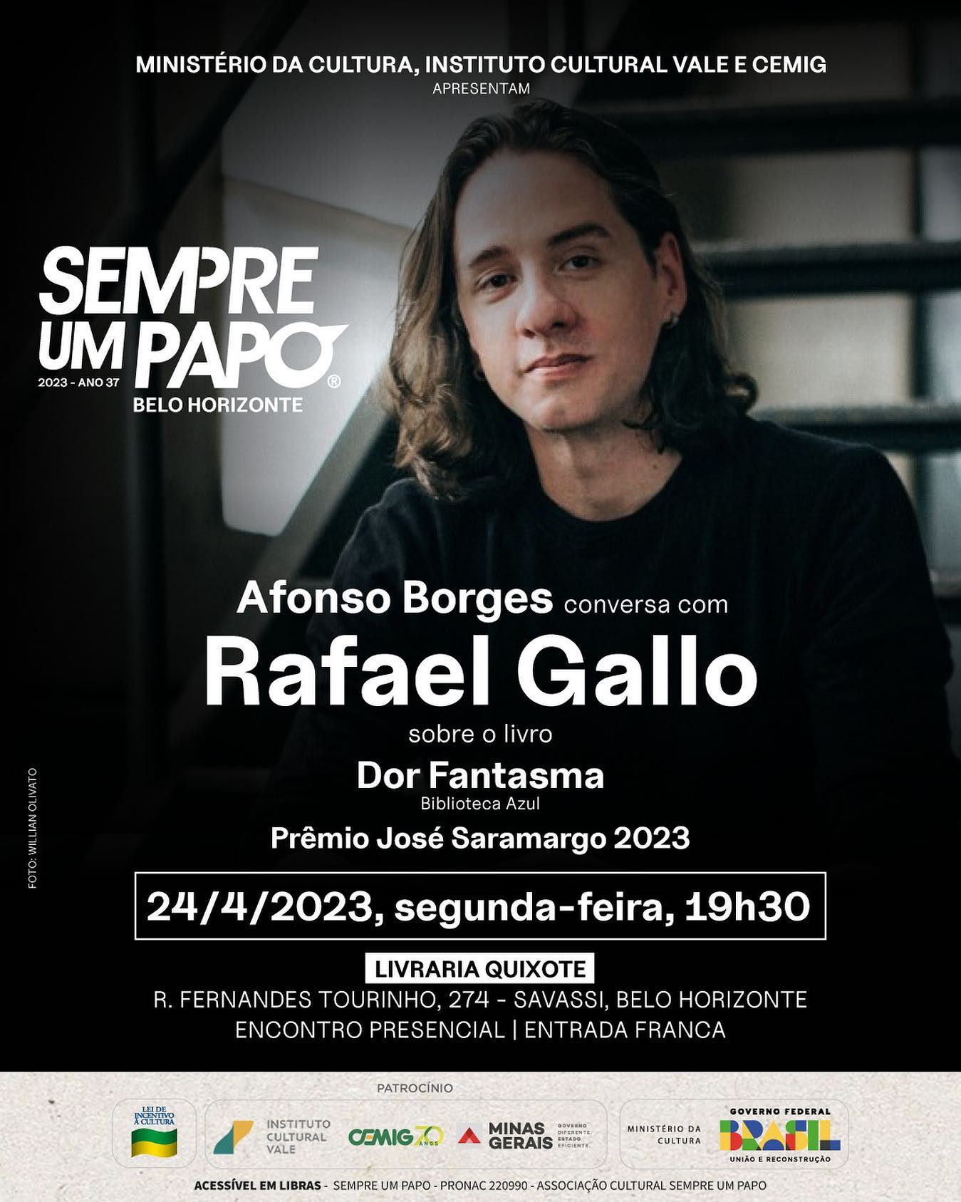 Reprodução Instagram Sempre Um Papo com Rafael Gallo