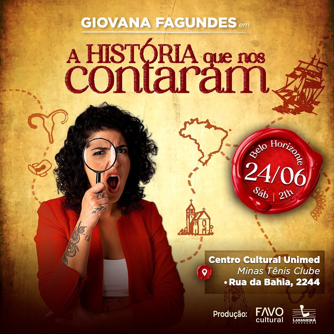 Espetáculo: “A história que nos contaram” com Giovana Fagundes
