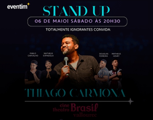 Totalmente Ignorantes convida Thiago Carmona | Cine Theatro Brasil Vallourec