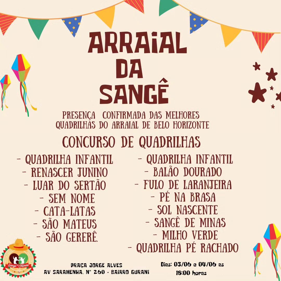 Arraial do Grupo Sangê de Minas