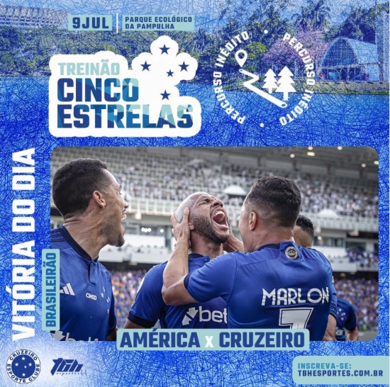 Reprodução Instagram Treinão Cinco Estrelas