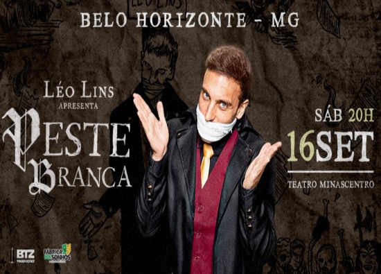  Show: Comédia stand-up de Léo Lins, "Peste Branca"