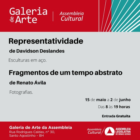 Exposições Representatividade e Fragmentos de um tempo abstrato
