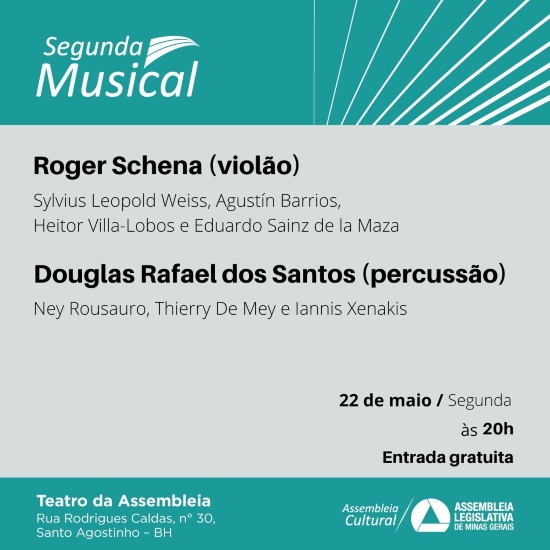 Reprodução Instagram Segunda Musical: Roger Schena e Douglas Rafael dos Santos