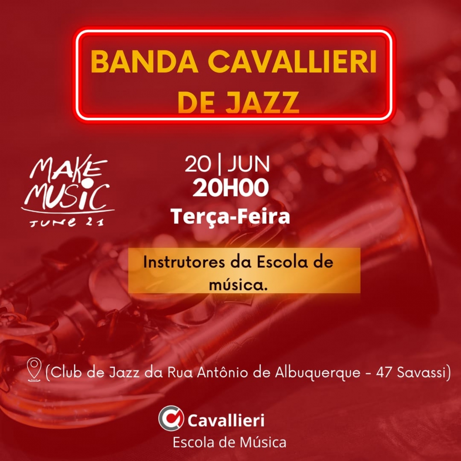 Make Day: Harmonia Vocal e Banda Cavallieri de Jazz