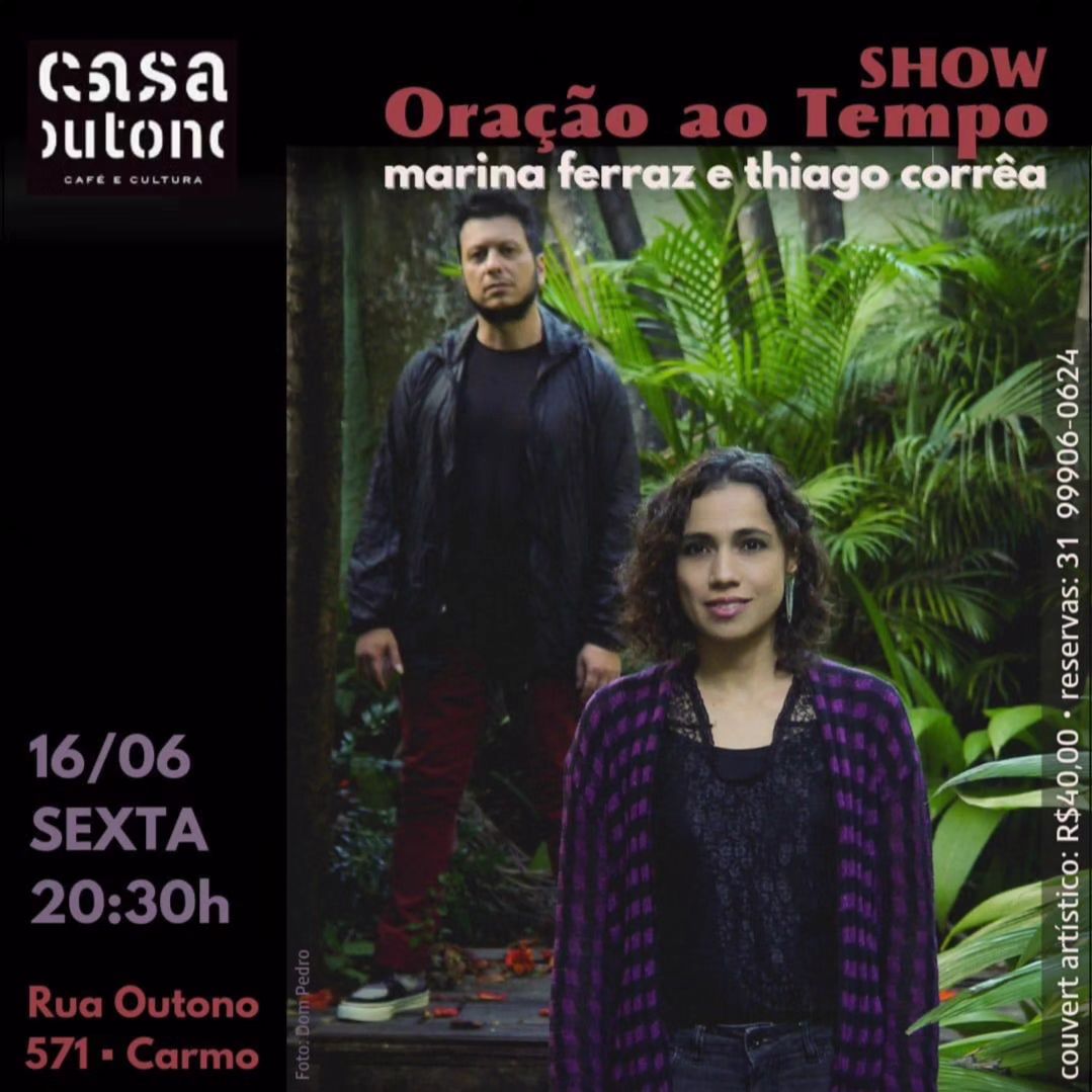 Reprodução Instagram Show: Oração Ao Tempo - Marina Ferraz e Thiago Corrêa