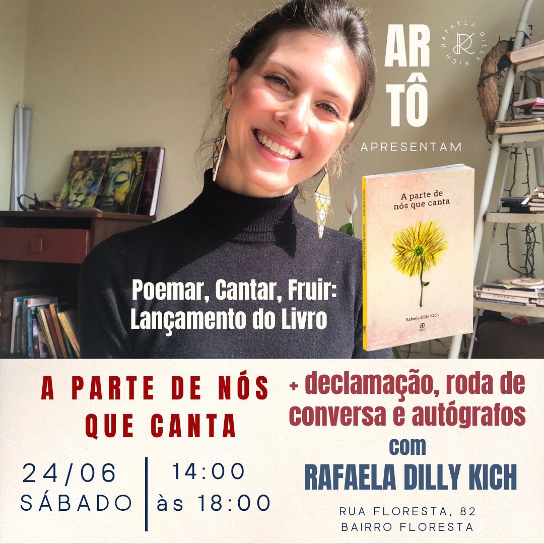 Reprodução Instagram Lançamento: Livro “A Parte de Nós Que Canta” - De Rafaela Dilly Kich