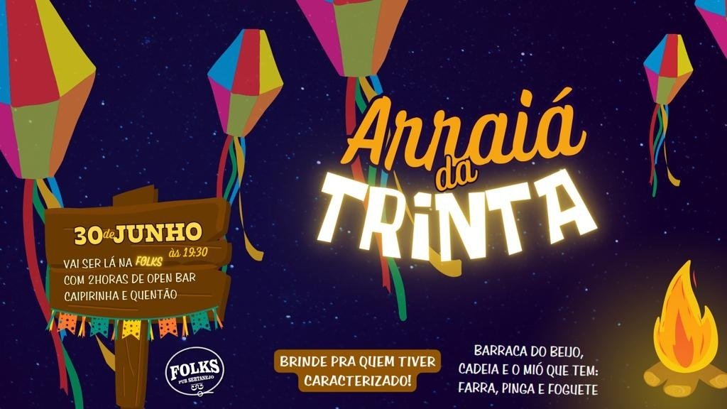 Reprodução Sympla Arraiá da Trinta