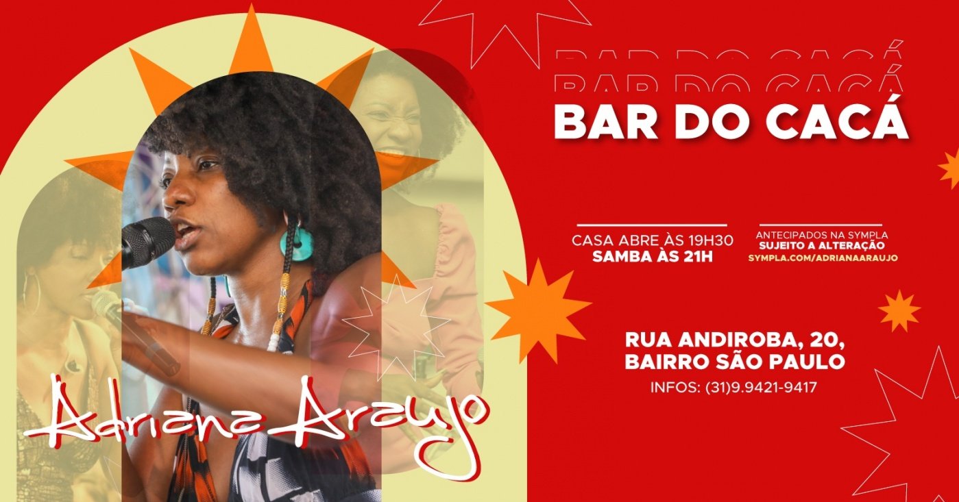 Reprodução Sympla Show: Adriana Araújo - Bar do Cacá