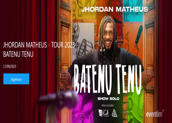Show solo: "Batenu Tenu" de Jhordan Matheus