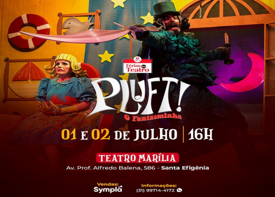 reprodução oficial Teatro Infantil: Pluft! O Fantasminha