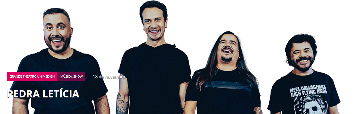 reprodução oficial Show: Banda Pedra Letícia