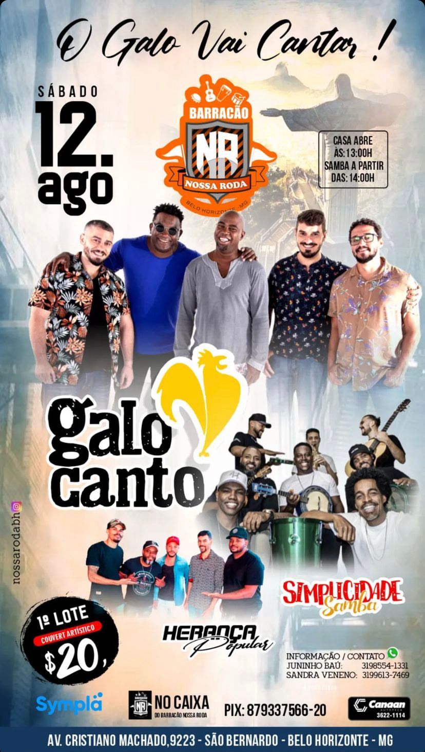 Samba: Galo Canto - Barracão Nossa Roda