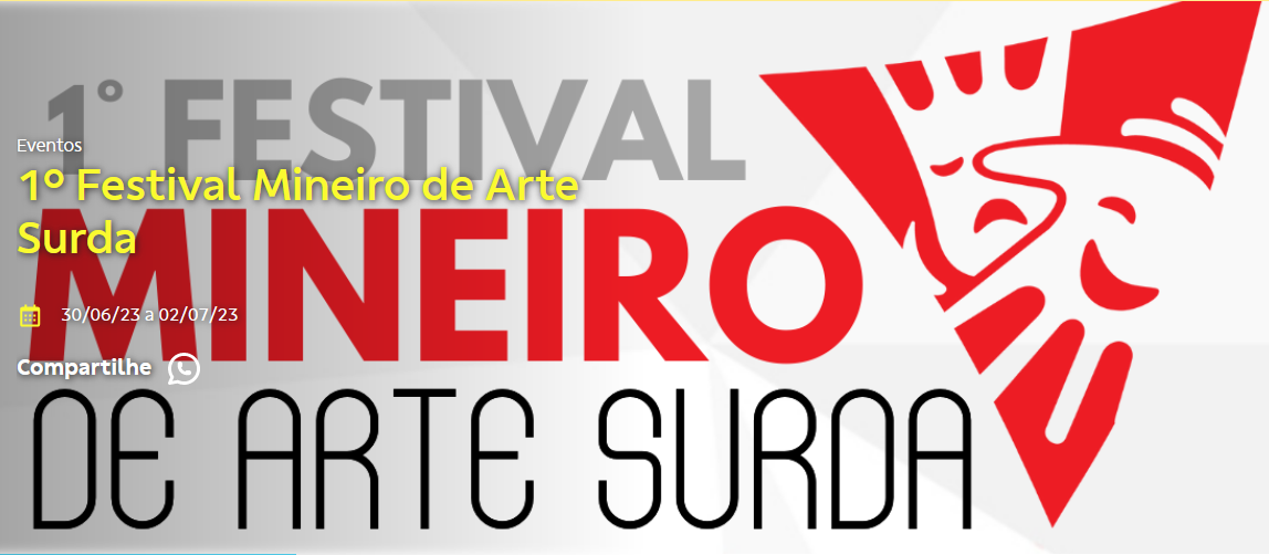 reprodução oficial 1º Festival Mineiro de Arte Surda