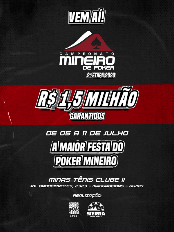 Reprodução Oficial Campeonato Mineiro de Poker - 2ª Etapa