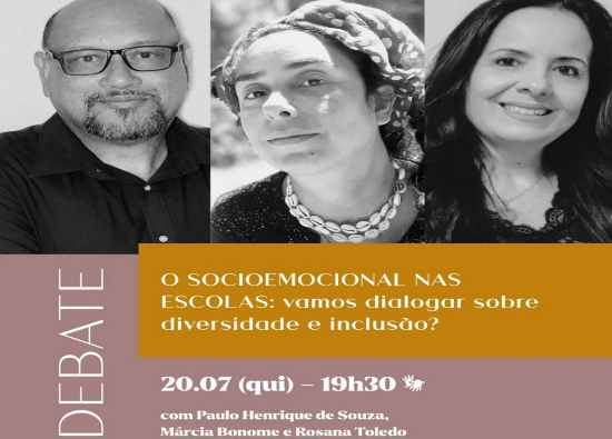 Debate “O socioemocional nas escolas: vamos dialogar sobre diversidade e inclusão?”