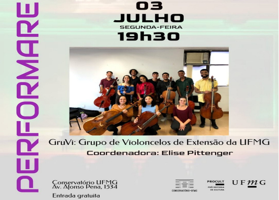 Agenda de Julho - Conservatório UFMG 