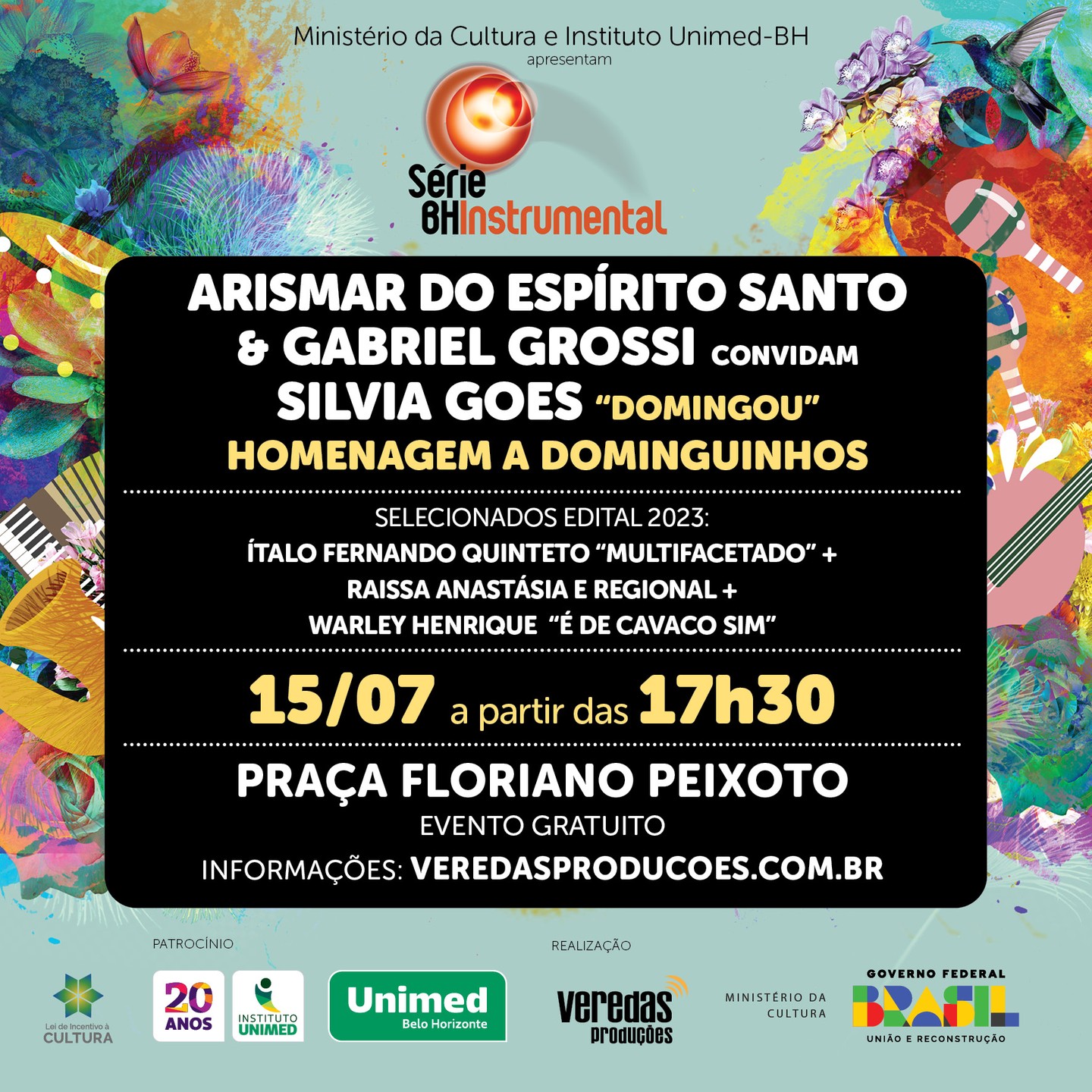 Série BH Instrumental apresenta “Arismar do Espírito Santo & Gabriel Grossi convidam Silvia Goes”