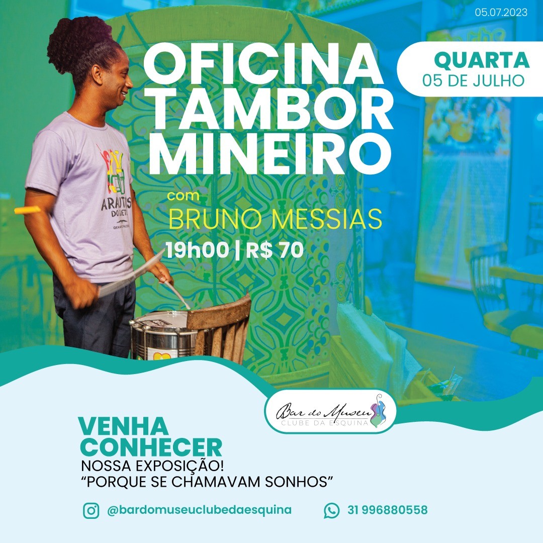 Reprodução Instagram Oficina Tambor Mineiro