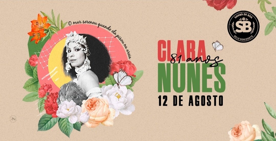 Projeto Samba de Boa em homenagem ao aniversário de Clara Nunes