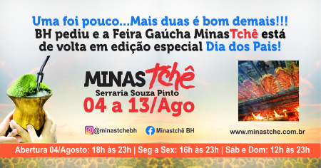 Reprodução evento Feira Gaúcha MinasTchê 2023 - Edição Dia dos Pais