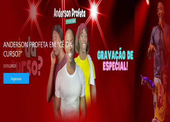 Stand up: "Cê dá curso" de Anderson Profeta