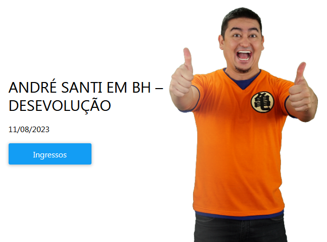 Espetáculo: "Desevolução" de André Santi