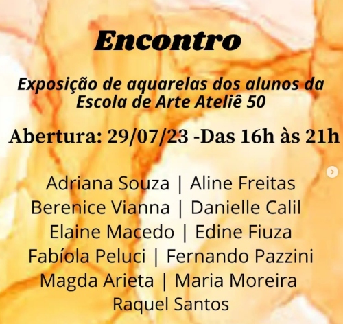 Exposição de aquarela na Galeria Labyrinthus