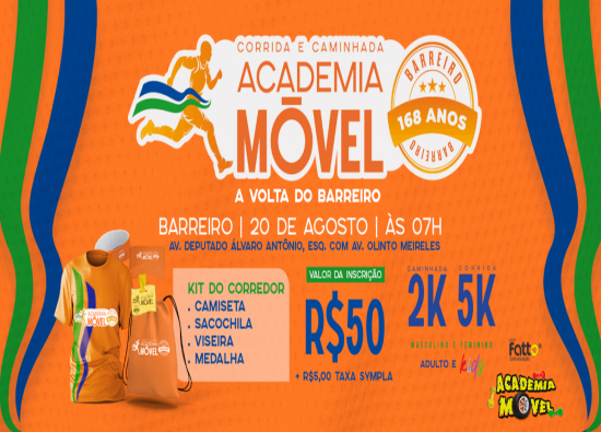 Corrida e Caminhada Academia Móvel - Volta do Barreiro