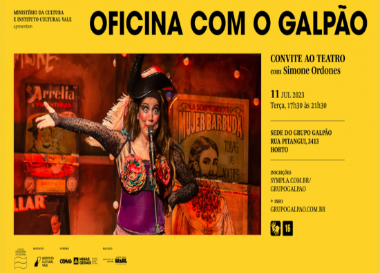 Oficinas: "Teatro de Rua e Criação de Workshop" - Grupo Galpão