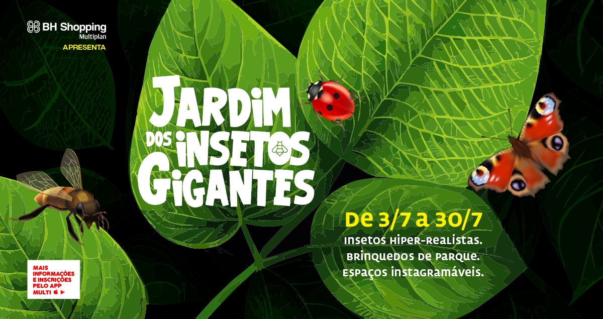 Exposição Jardim dos Insetos Gigantes