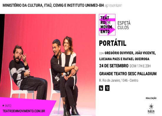 Espetáculo: "Portátil" com Gregório Duvivier