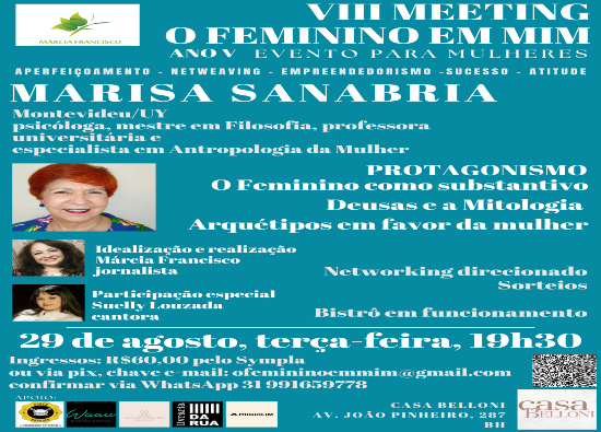 VIII Meeting ‘O Feminino em mim’ por Marisa Sanabria