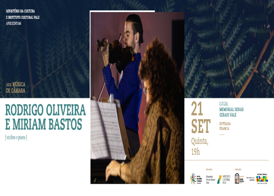 Música de Câmara – Rodrigo Oliveira e Miriam Bastos