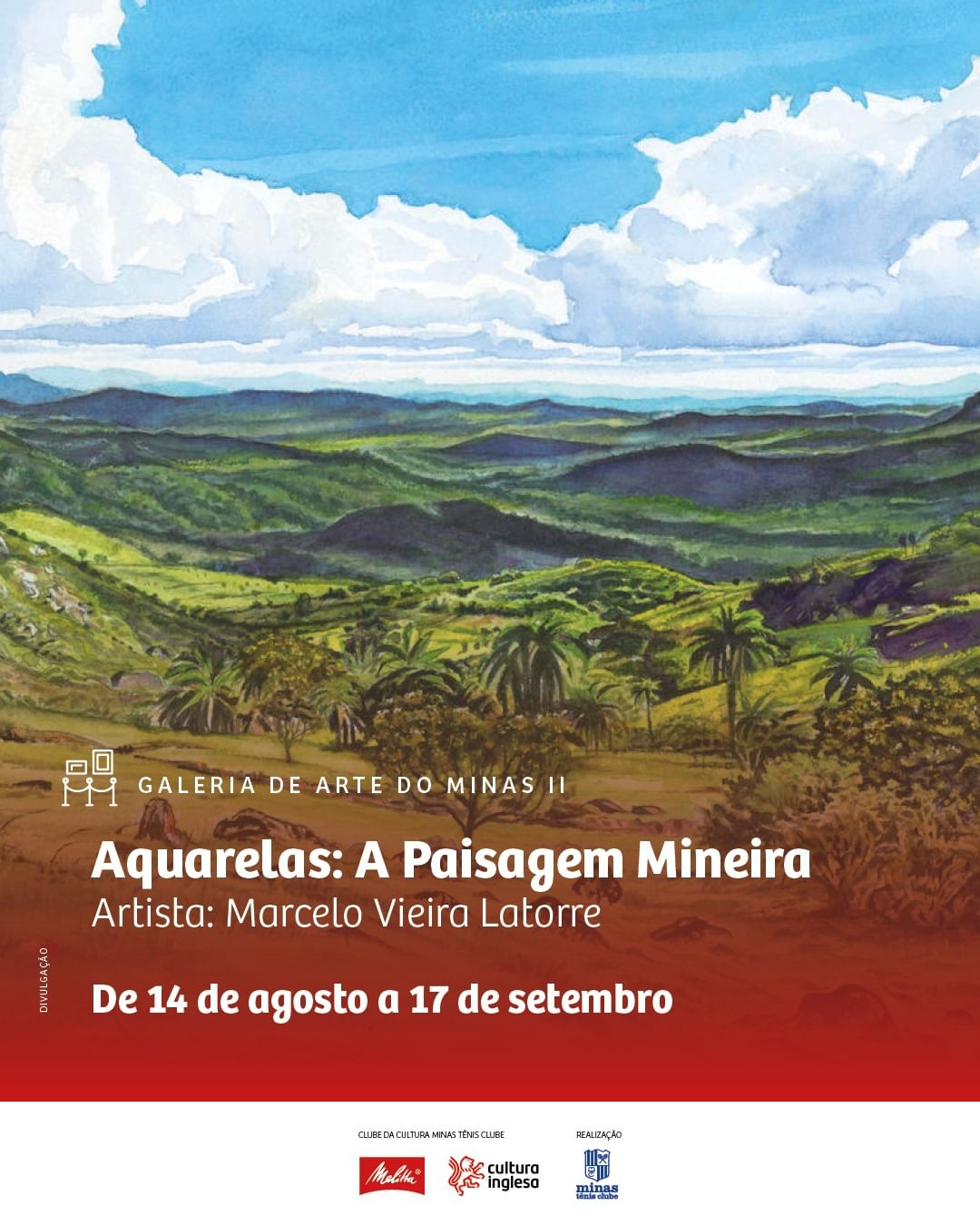 Exposição: "Aquarelas (paisagens de Minas)"