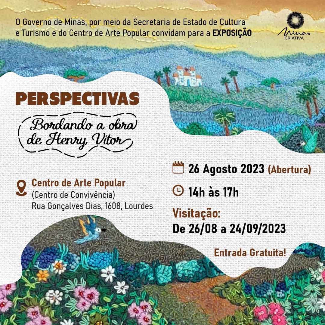 Exposição temporária "Perspectivas – Bordando a obra de Henry Vitor"